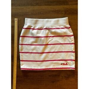 FILA Liri Striped Women's White & Pink Magenta Skirt Size L